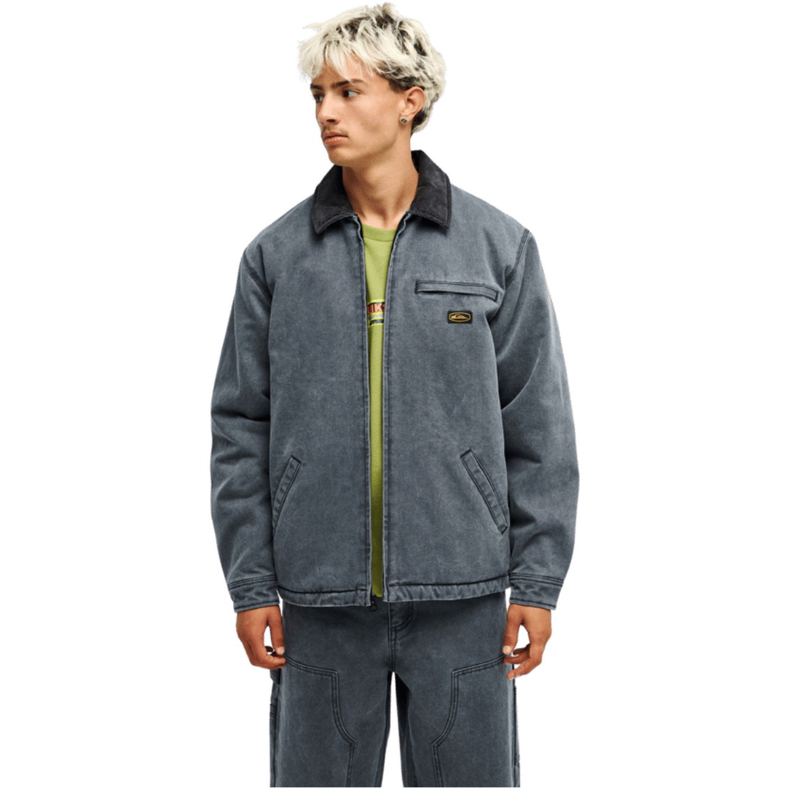 2026 Quiksilver Mens Shaper Padded Work Jacket EQYJK04238 - Black
